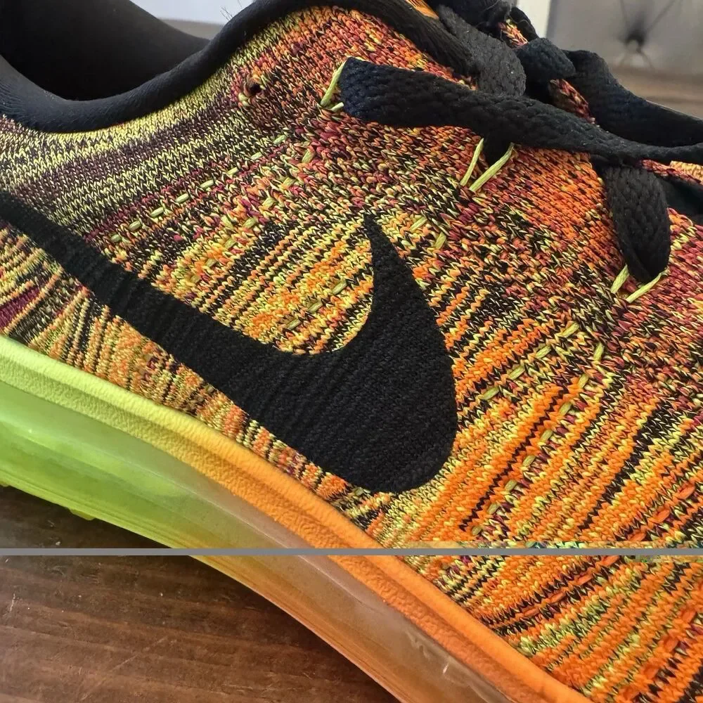 Nike FlyKnit Air Max Total Orange Fireberry Shoes